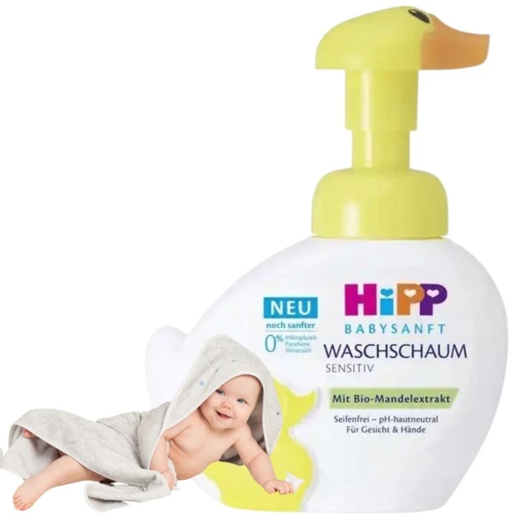 Hipp Lekka Pianka Do Mycia Sensitive Kaczuszka Do Twarzy Rąk 250 ml Proteiny