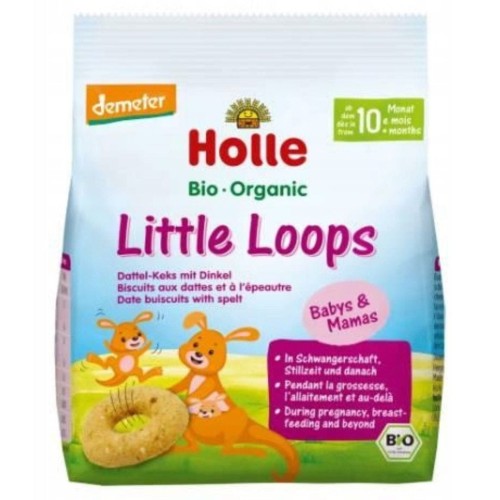 Holle Little Loops Orkiszowo Owsiane Keksy Z Daktylami Ciasteczka 10+