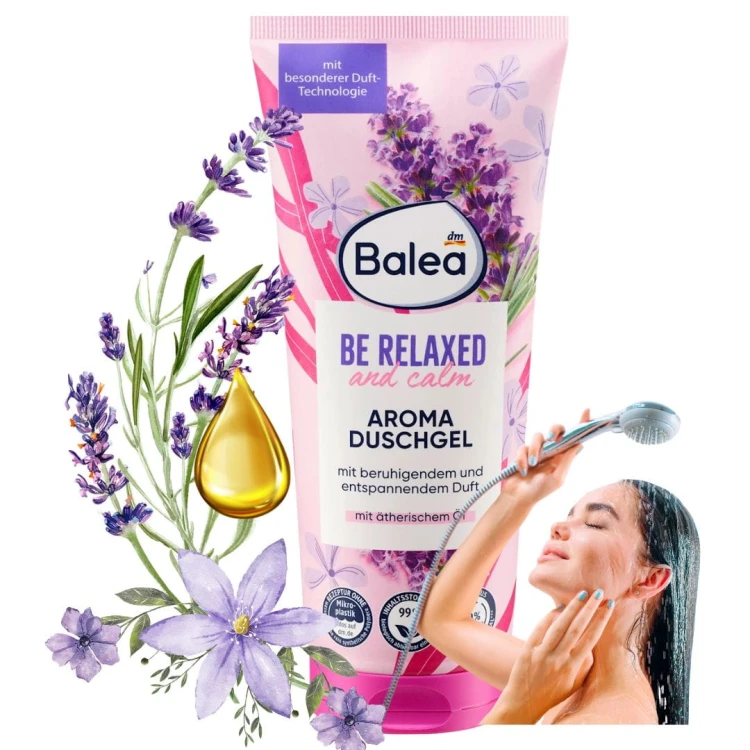 Balea Be Relax Aroma Żel Pod Prysznic Lawenda Relaksujący Z Olejkiem 200ml