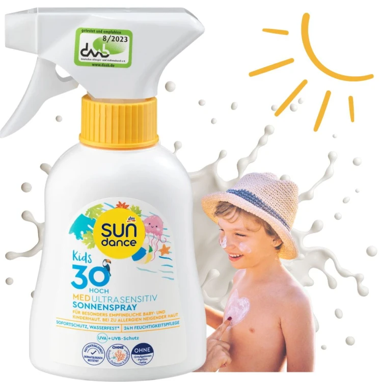 Sundance Med Kids Spray Ochronny Sensitive Na Słońce Skóra Wrażliwa Filtr 30+