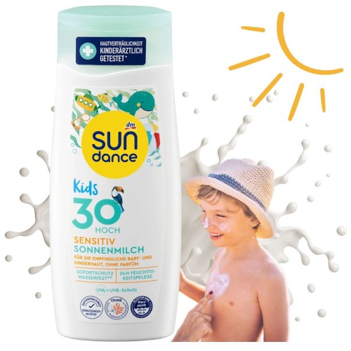 Sundance Kids Sensitive Mleczko Ochronne Na Słońce Dla Dzieci Filtr 30+
