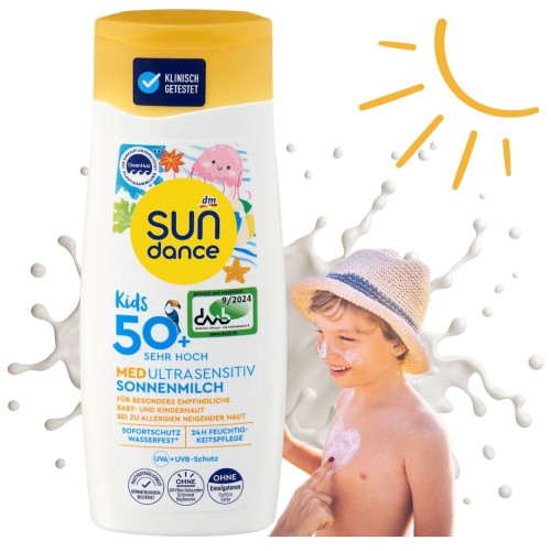 Sundance Med Kids Mleczko Sensitive Lsf 50+ 200ml Ochronne Na Słońce