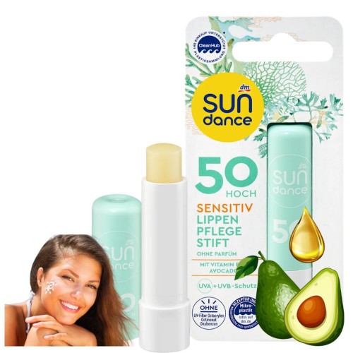 Sundance Sensitive Pomadka Balsam Ochronny Do Ust Na Słońce Z Filtrem 50+