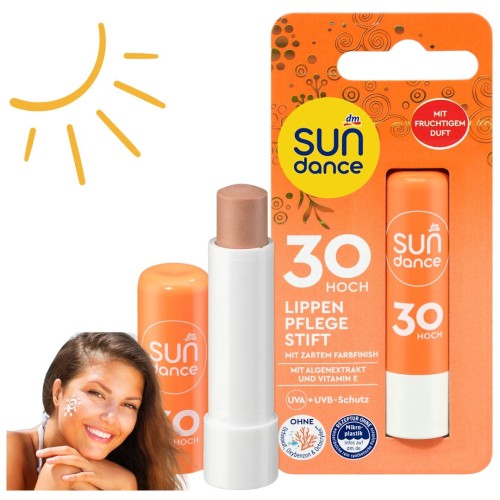 Sundance Balsam Pomadka Ochronna Do Ust Na Słońce Z Filtrem 30+ Vitamina E
