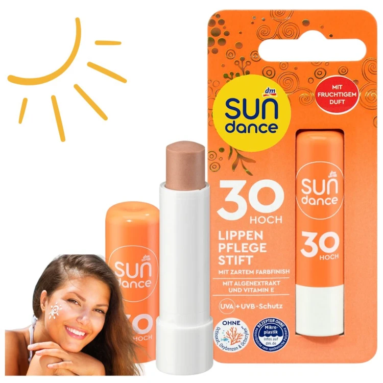 Sundance Balsam Pomadka Ochronna Do Ust Na Słońce Z Filtrem 30+ Vitamina E