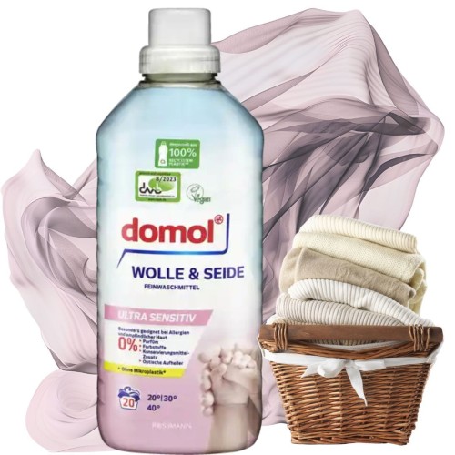 Domol Sensitive Color Płyn Do Prania Wełny I Jedwabiu Dla Alergików Dzieci 18 Prań
