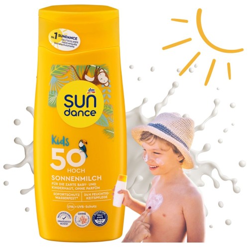 Sundance Kids Mleczko Ochronne Na Słońce Dla Niemowląt I Dzieci LSF 50+