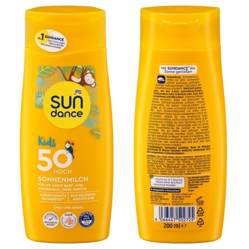 Sundance Kids Mleczko Ochronne Na Słońce Dla Niemowląt I Dzieci LSF 50+