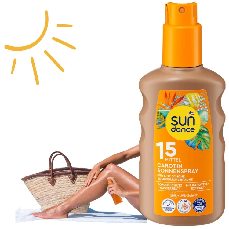 Sundance Karotenowy Spray Na Słońce Brązujący Przyspiesza Opalanie 200ml
