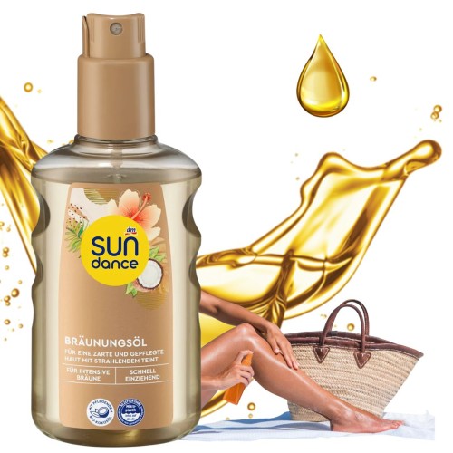 Sundance Nawilżający Olejek Brązujący Do Ciała Kokosowy 200ml Na Słońce
