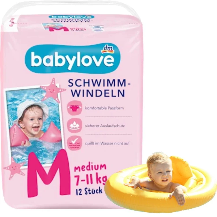 Babylove Pieluszki Do Pływania Pieluchomajtki Na Basen Roz. M 7-11 kg 12 szt