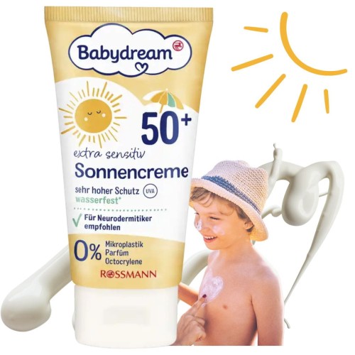 Babydream Krem Ochrony Na Słońce Wodoodporny 50+ Dla Dzieci I Niemowląt