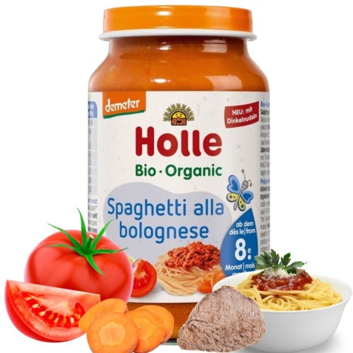 Holle Bio Spaghetti Bolognese Obiadek Danie Dla Niemowląt Po 8 Miesiącu