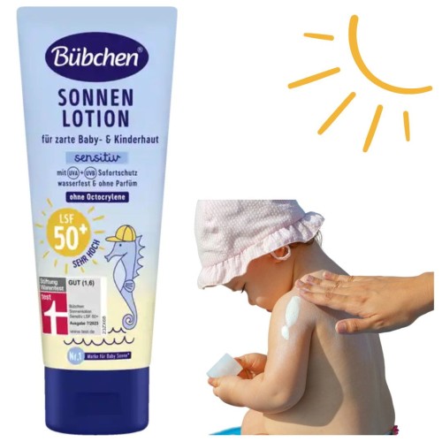 Bubchen Sonnen Lotion Balsam Ochronny Na Słońce Dla Dzieci 6m+ SPF 50+