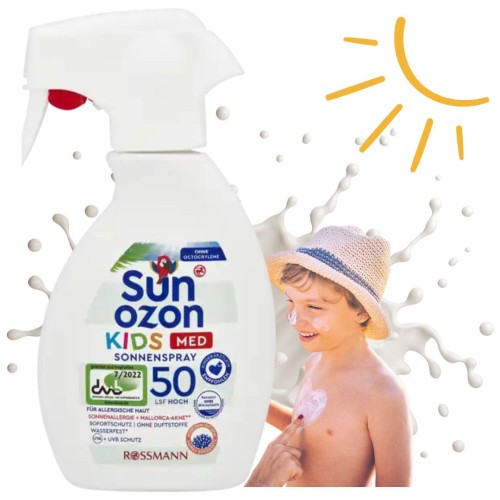 Sunozon Med Kids Spray Ochronny Sensitive Na Słońce Skóra Wrażliwa SPF 50+