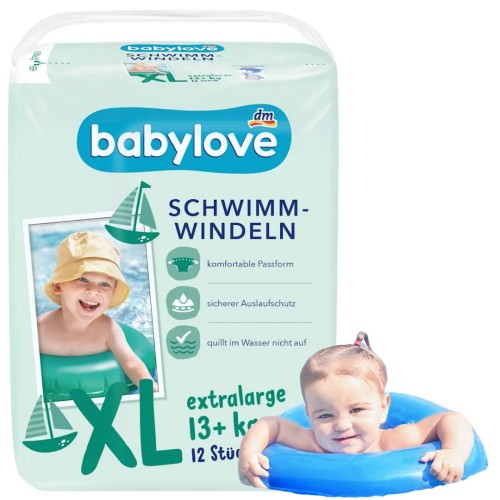 Babylove Pieluszki Do Pływania Pieluchomajtki Na Basen Xl 13+kg 12szt