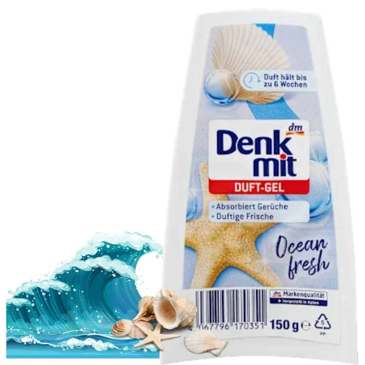 Denkmit Ocean Fresh Żelowy Odświeżacz Powietrza Morski Świeży Zapach