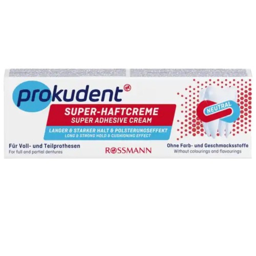 Prokudent Krem Do Mocowania Protez Super Mocny Klej W Kremie Smak Neutralny
