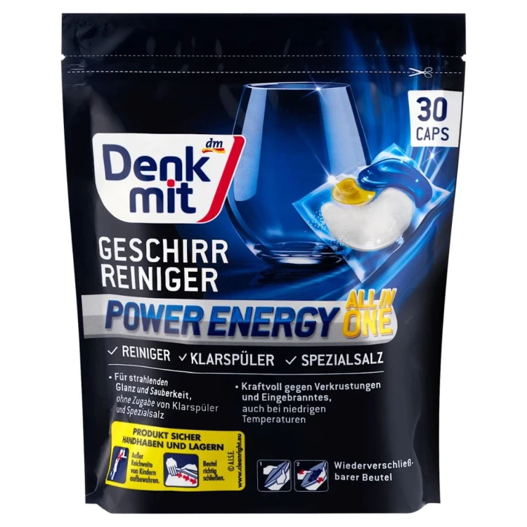 Denkmit Power Energy Caps Do Zmywarki 30szt Kapsułki Tabletki
