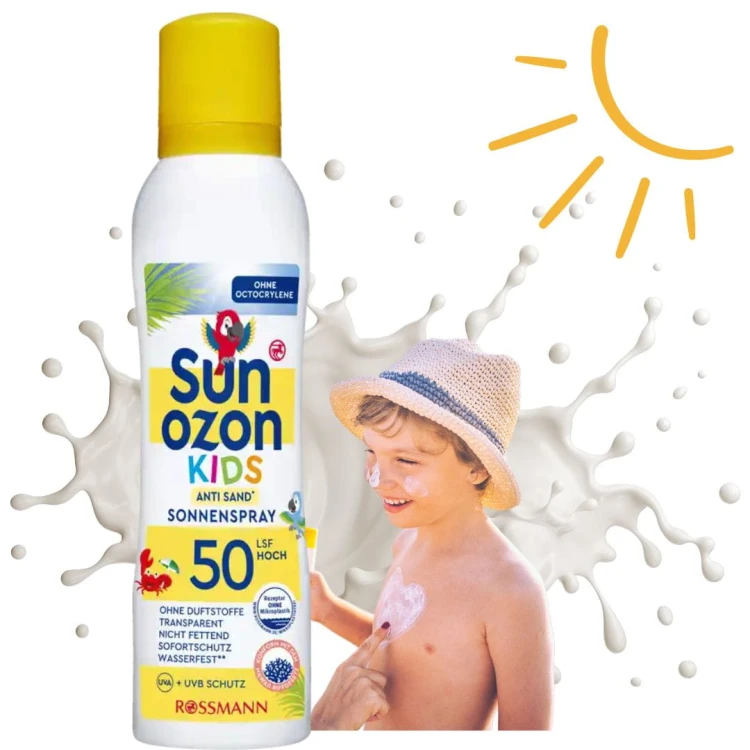 Sun Ozon Kids Mleczko W Sprayu Ochronne Na Słońce Dla Dzieci Spf 50+ 200Ml