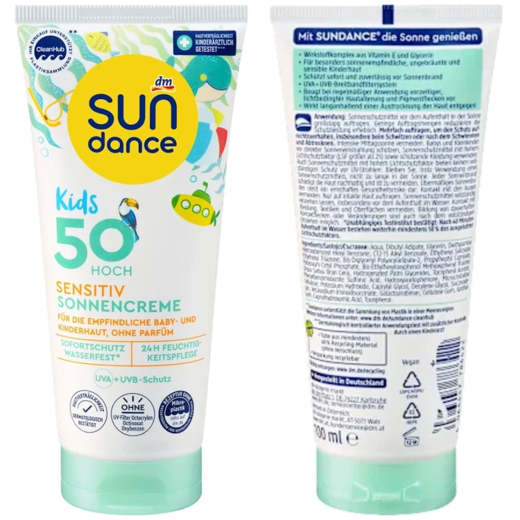 Sundance Kids Ultra Sensitive Krem Ochronny Na Słońce LSF 50+100ml