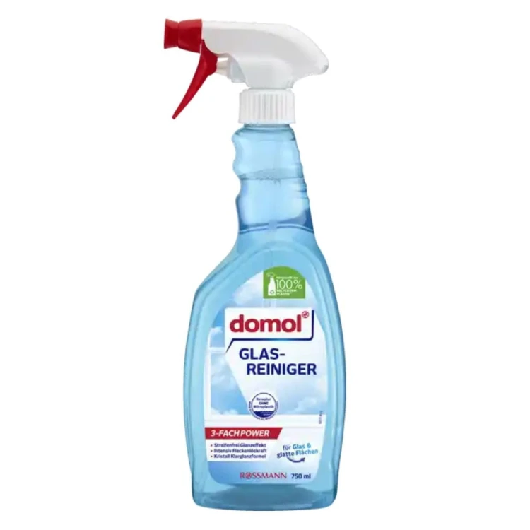 Domol Spray Płyn Do Mycia Szyb Luster Skuteczny Na Plamy I Smugi 750 ml