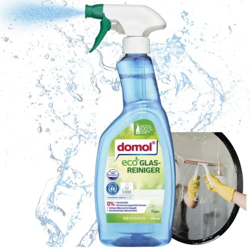 Domol Ekologiczny Spray Płyn Do Mycia Szyb Luster Skuteczny Na Plamy Smugi