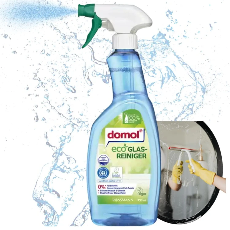 Domol Ekologiczny Spray Płyn Do Mycia Szyb Luster Skuteczny Na Plamy Smugi