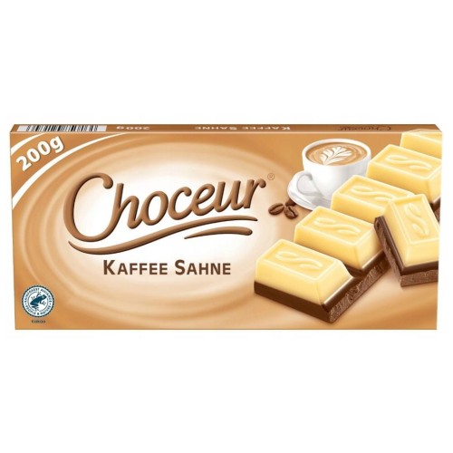 Choceur Czekolada Biała i Mleczna Kaffee Sahne 200g Kawa