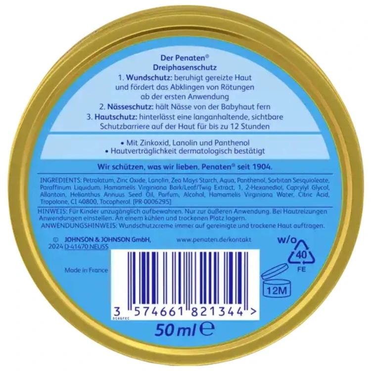 Penaten Krem Intensiv Przeciw Odparzeniom 50ml Regeneracja Skóry