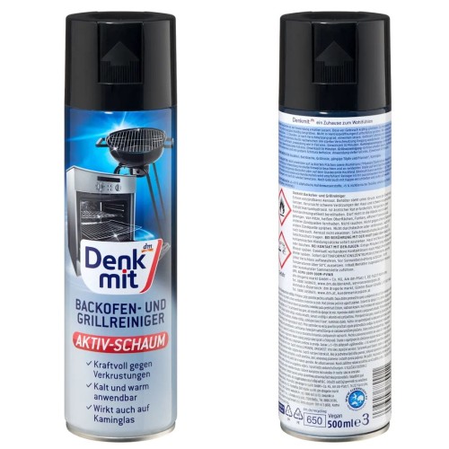 Denkmit Spray Pianka Czyszcząca Przypalenia Piekarniki Grill Kominki
