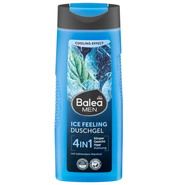 Balea Men Ice Feeling Chłodzący Żel Pod Prysznic Z Mentholem Dla Mężczyzn 4w1