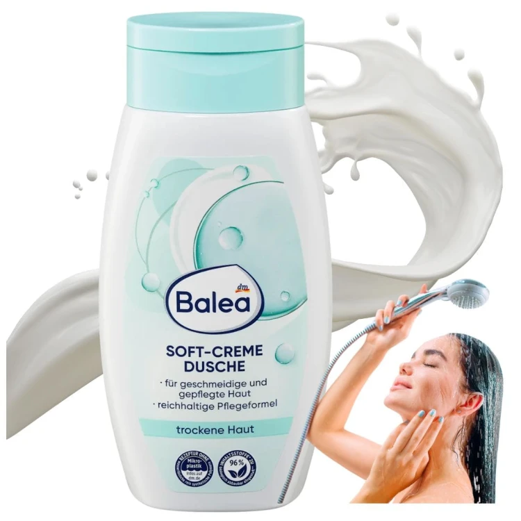 Balea Soft Creme Kremowy Żel Pod Prysznic Dla Suchej Skóry 300 ml