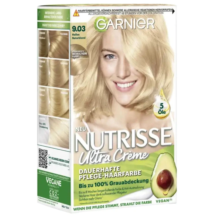 Garnier Nutrisse Helles Naturalblond Farba Jasny Natur Blond Nr 9.03