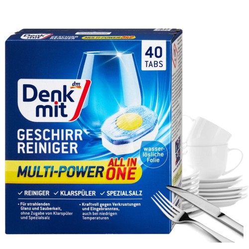 Denkmit Multi Power All In One Tabletki Ochrona Szkła 40szt