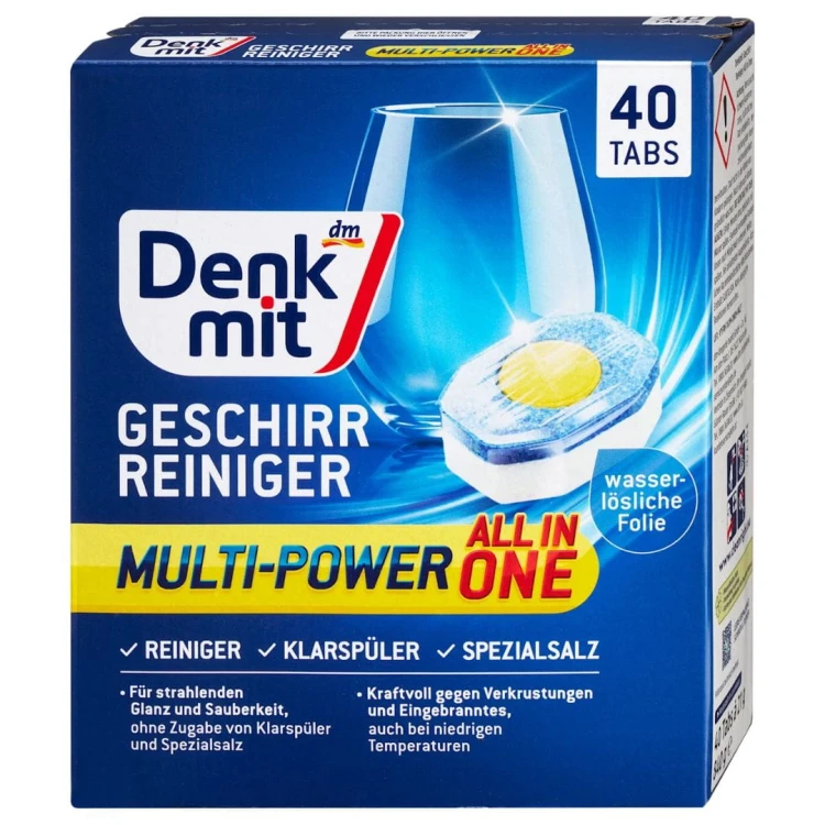 Denkmit Multi Power All In One Tabletki Ochrona Szkła 40szt