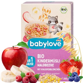 Babylove Bio Musli Zbożowe Owsiane Z Owocami Leśnymi I Chrupkami Bez Mleka