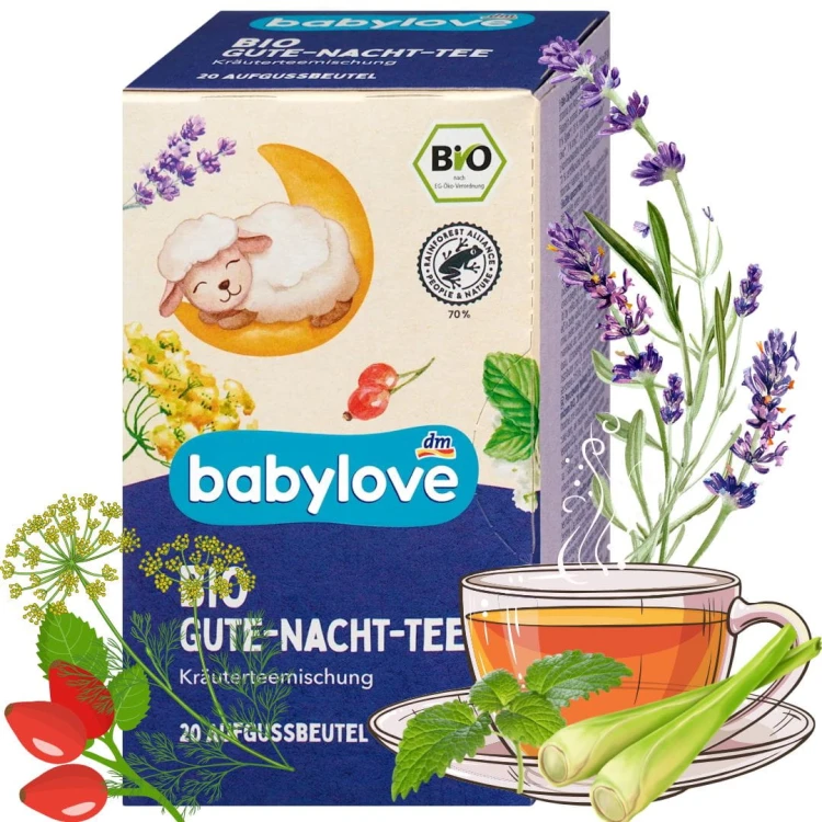 Babylove Bio Herbatka Na Dobry Spokojny Sen Bez Cukru Anyż Melisa Lawenda 5m