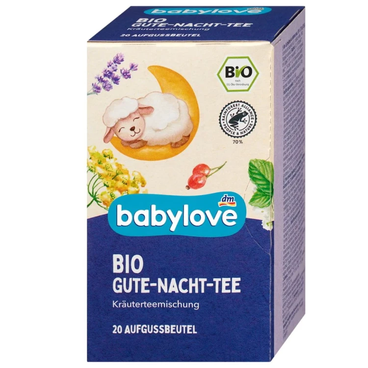 Babylove Bio Herbatka Na Dobry Spokojny Sen Bez Cukru Anyż Melisa Lawenda 5m