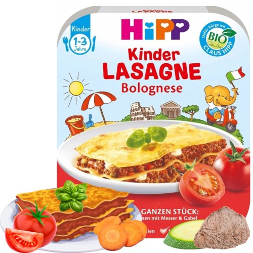 Hipp Bio Włoskie Lasagne Bolognese 250g Po 1r Tradycyjny Włoski Obiadek Po 1 Roku