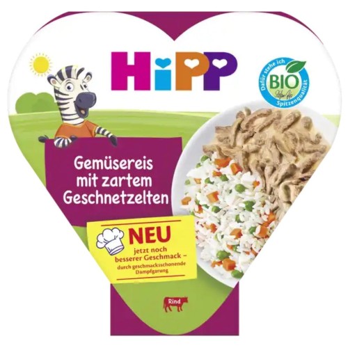 Hipp Bio Wołowina Z Ryżem I Warzywami 250g 12m Pożywny obiadek Po 1 Roku