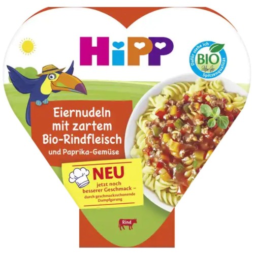 Hipp Bio Makaron Wołowiną Papryką I Warzywami Pożywny Obiadek Po 1 roku 250g