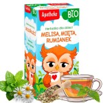 APOTHEKE BIO HERBATKA DLA DZIECI MELISA MIĘTA RUMIANEK USPOKAJAJĄCA NA SEN