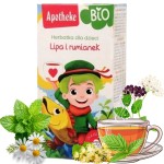 APOTHEKE HERBATKA DLA DZIECI NA ODPORNOŚĆ ODKRZTUSZANIE LIPA RUMIANEK BEZ