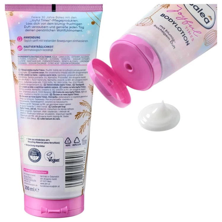 Balea Joyful Balsam Lotion Do Ciała O Kwiatowym Zapachu Pielęgnacja Skóry