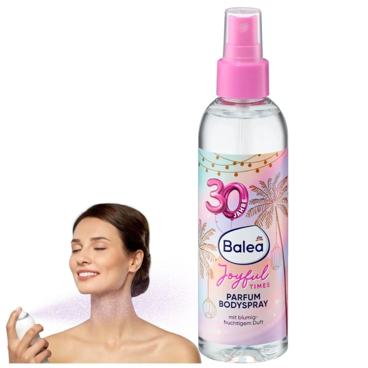 Balea Joyful Mgiełka Do Ciała Spray Perfumowany Kwiatowy Delikatny Zapach