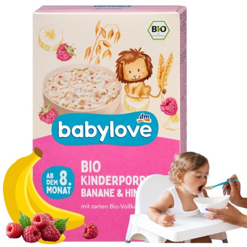 Babylove Bio Porridge Owsianka Kaszka Maliny Banan 8m Musli Do Mleka
