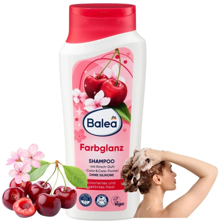 Balea Szampon Włosy Farbowane Z Formułą Ochrony Koloru Nadaje Blasku 300 ml
