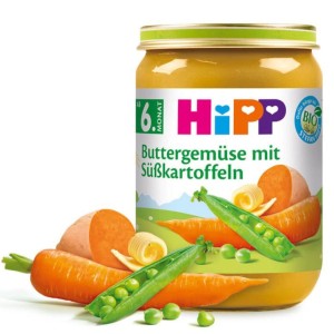 Hipp Bio Maślane Warzywa I Bataty  Pożywny Obiadek Po 6 Miesiącu
