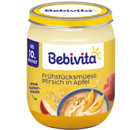 Bebivita Pożywne Musli Na Śniadanie Z Jogurtem Jabłko Brzoskwinia Po 10 Miesiącu